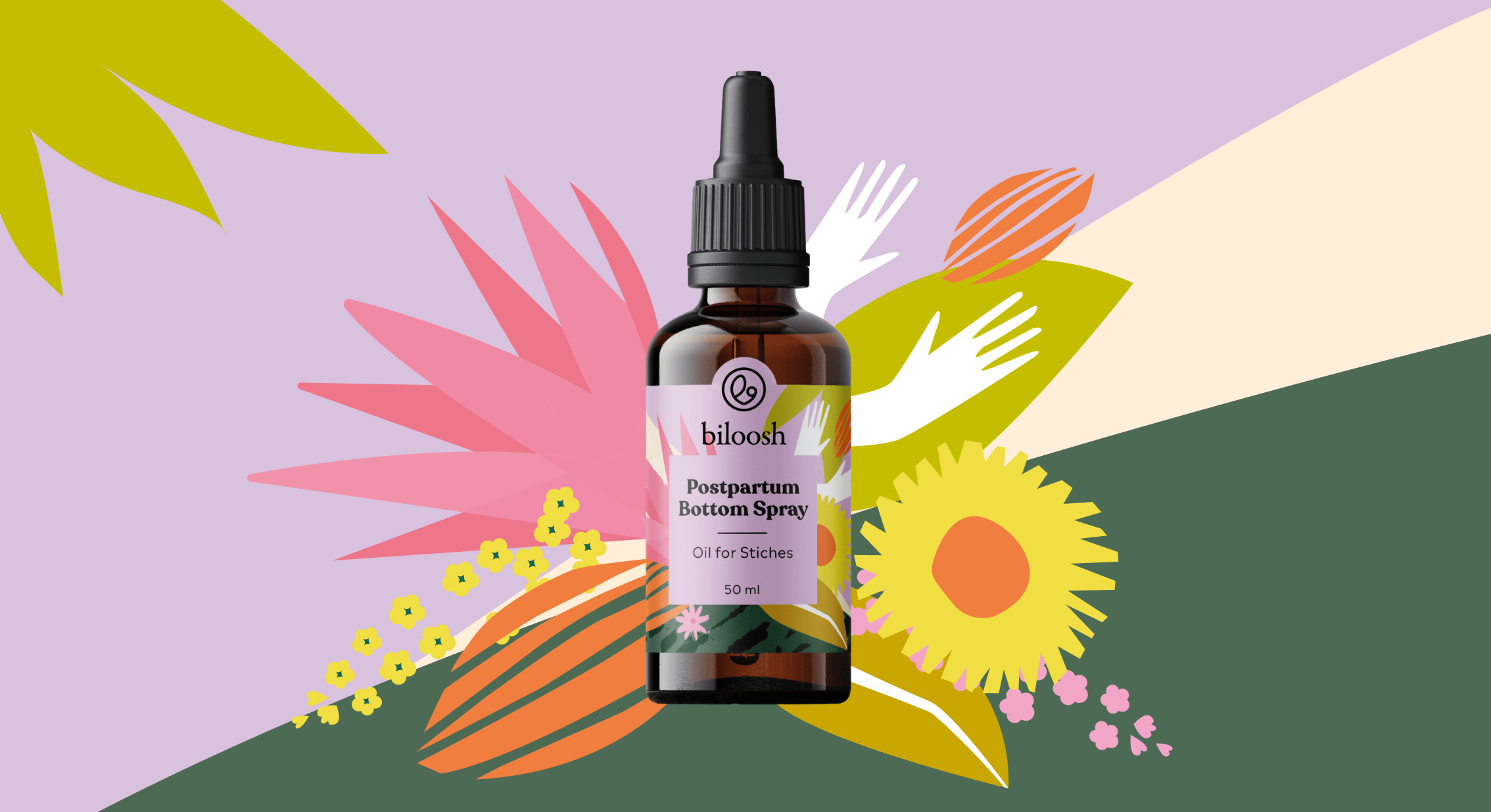 Biloosh Postpartum Bottom Spray product scene